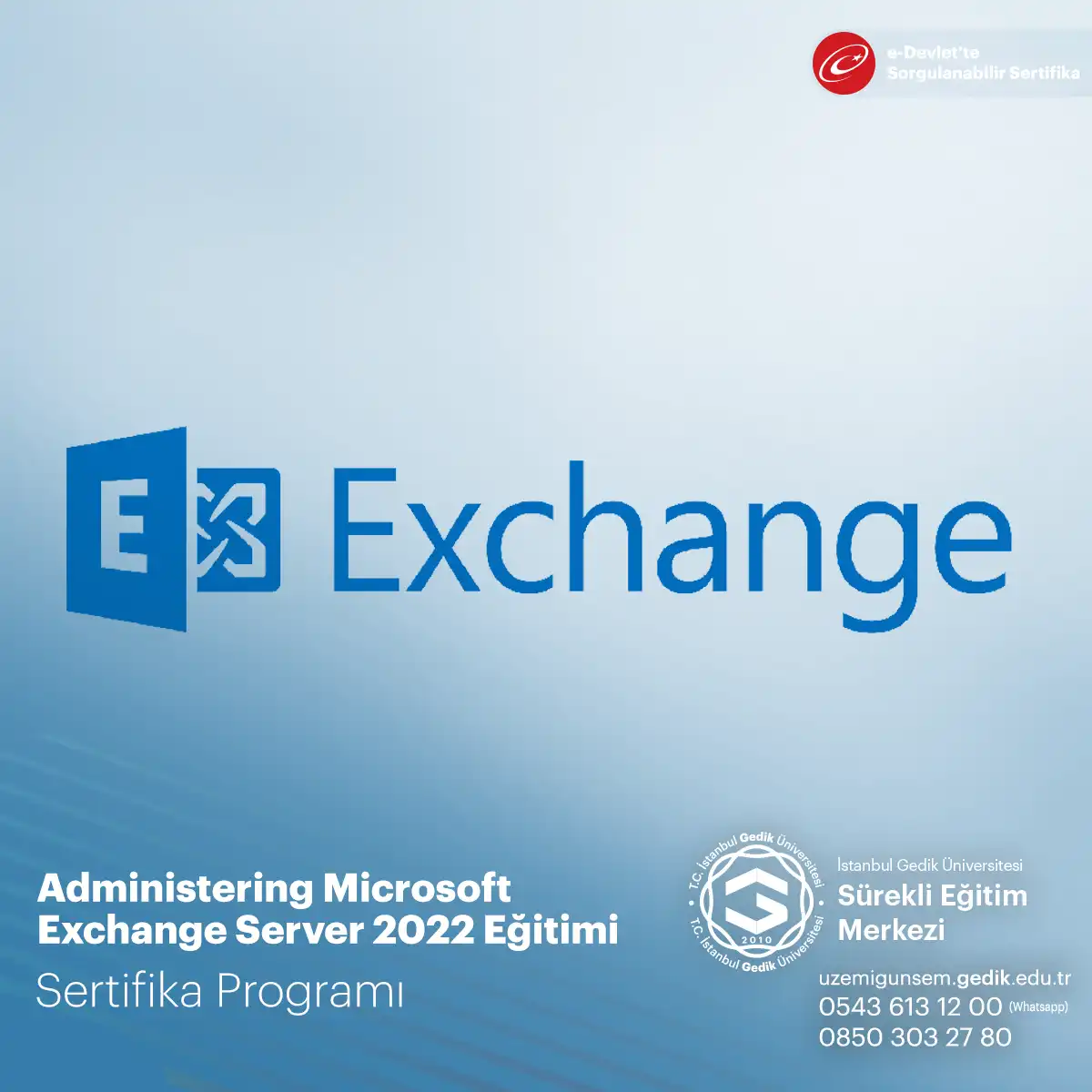 Administering Microsoft Exchange Server 2022 Eğitimi 