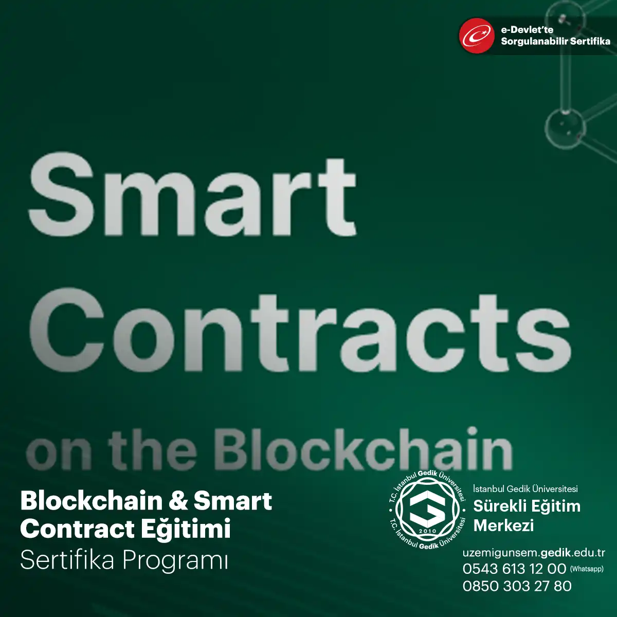 Blockchain & Smart Contract Eğitimi 