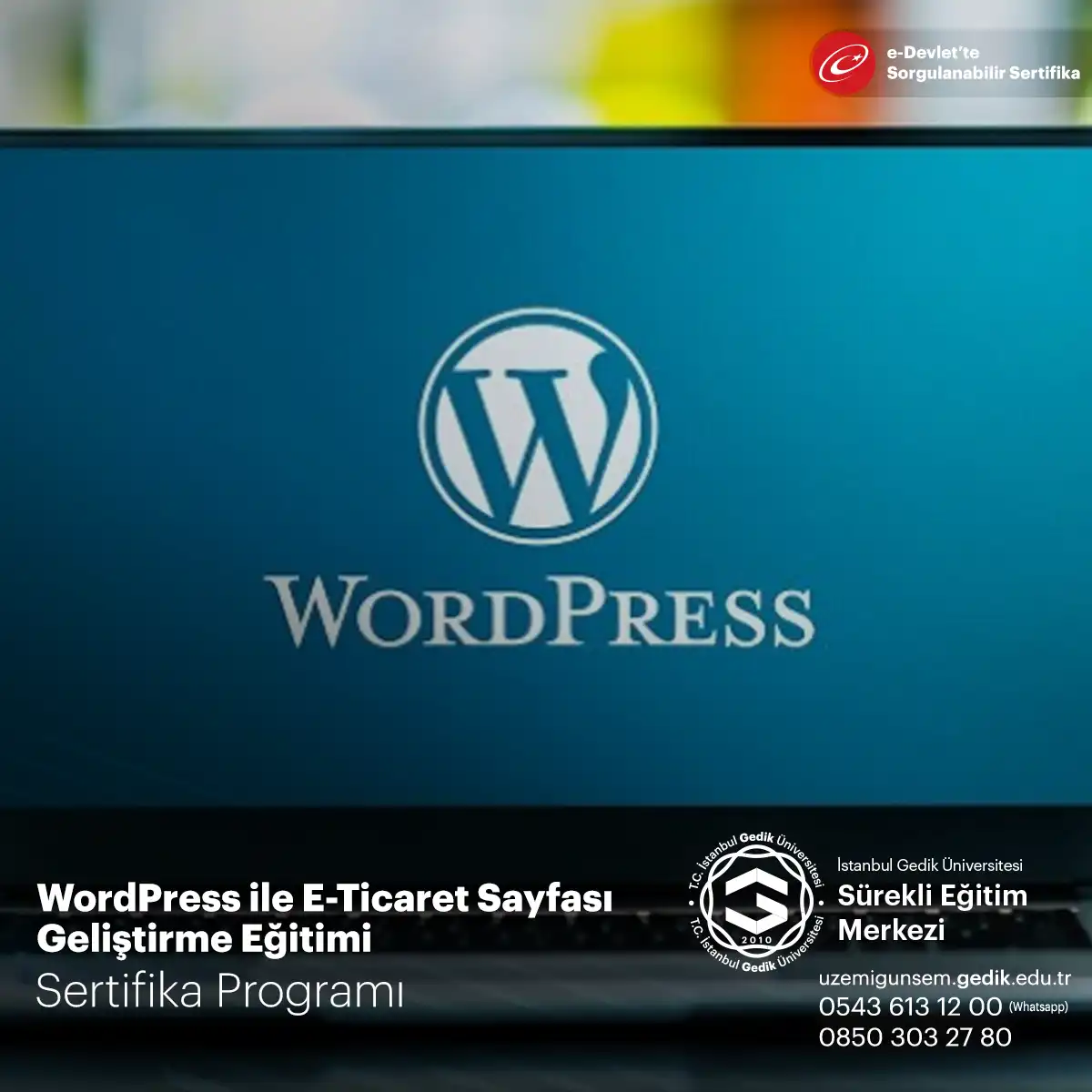 WordPress ile E-Ticaret Sayfası Geliştirme​ Eğitimi 