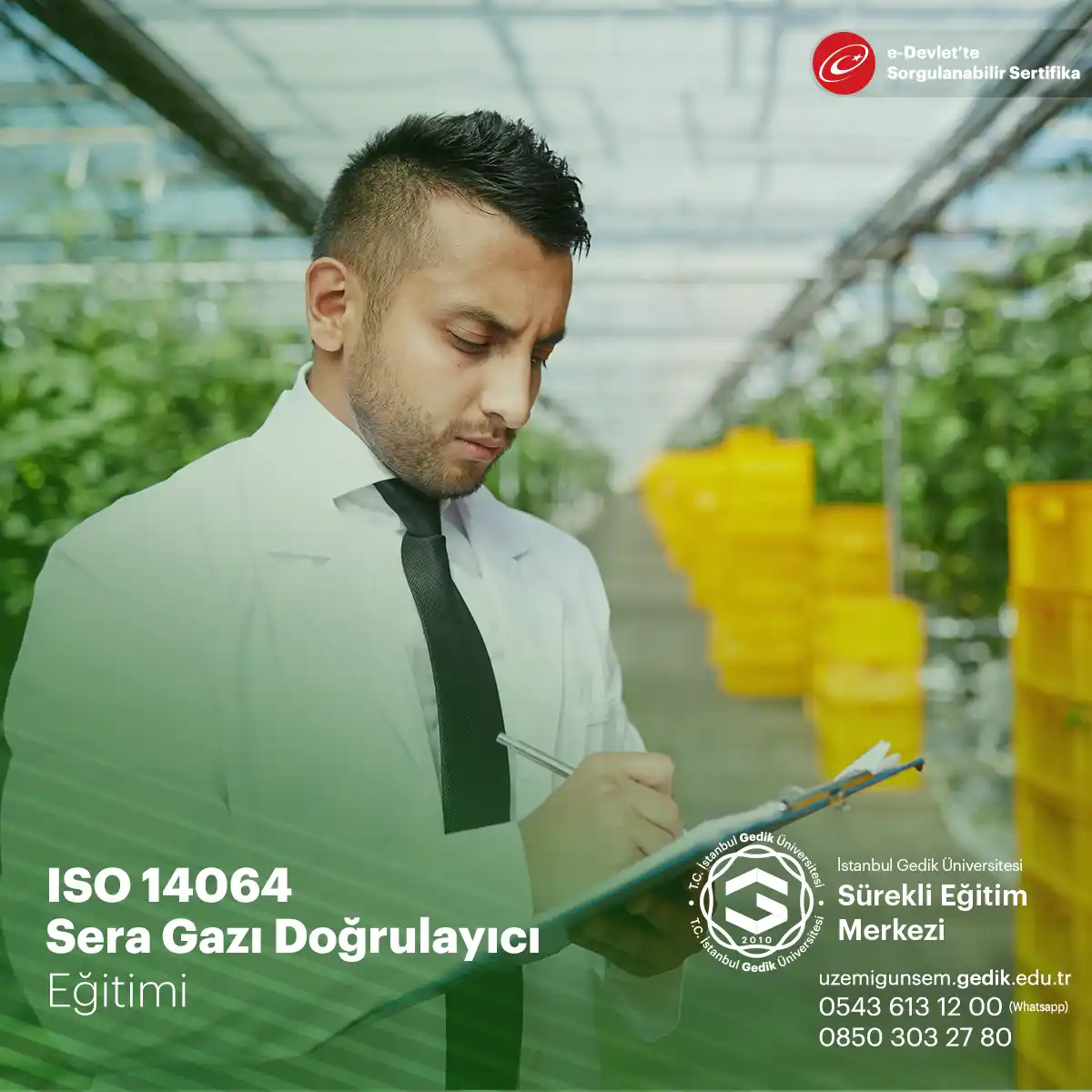 ISO 14064 Sera Gazı Baş Doğrulayıcısı Sertifikası ve Sınavı (Canlı)