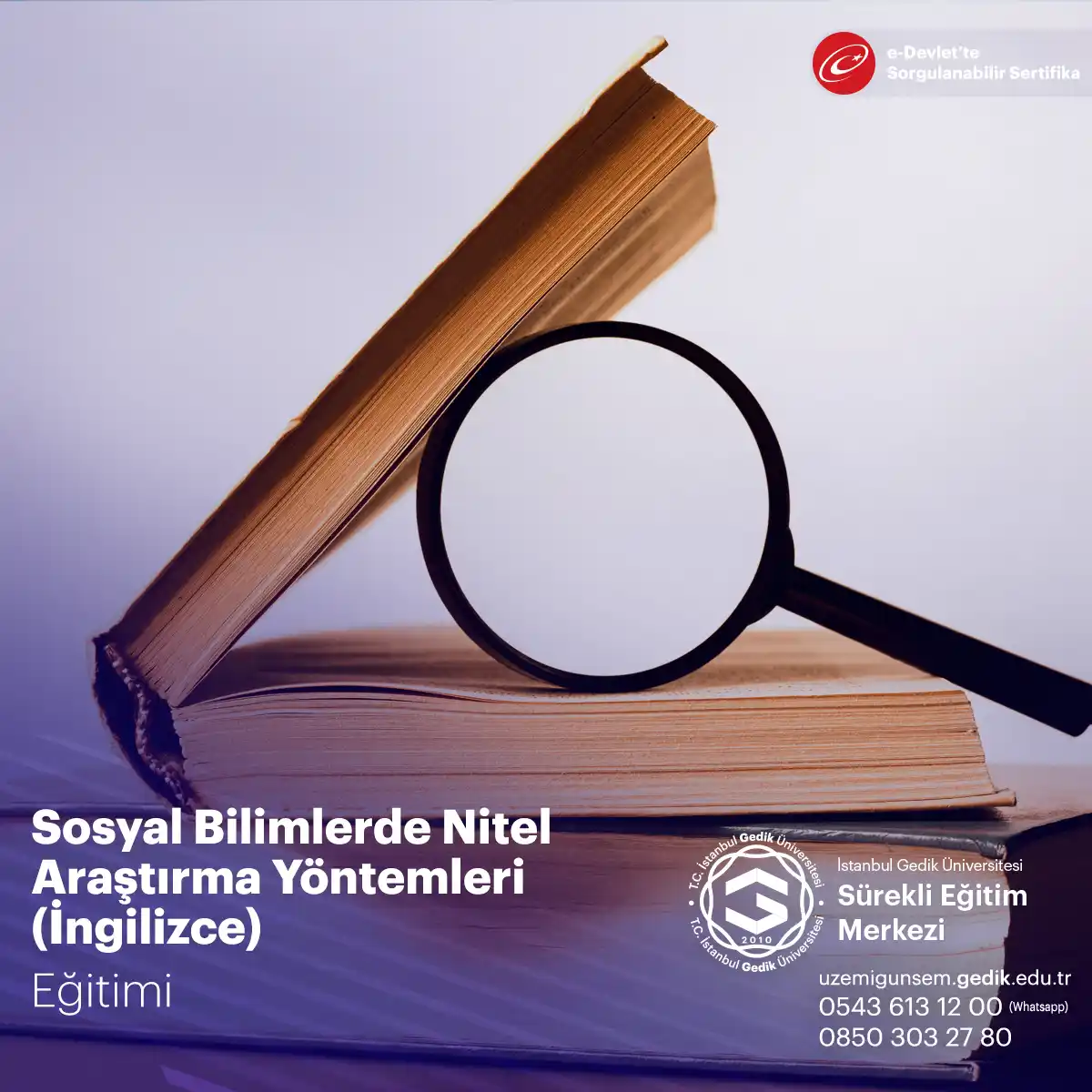 Sosyal Bilimlerde Nitel Araştırma Yöntemleri Eğitimi - İngilizce