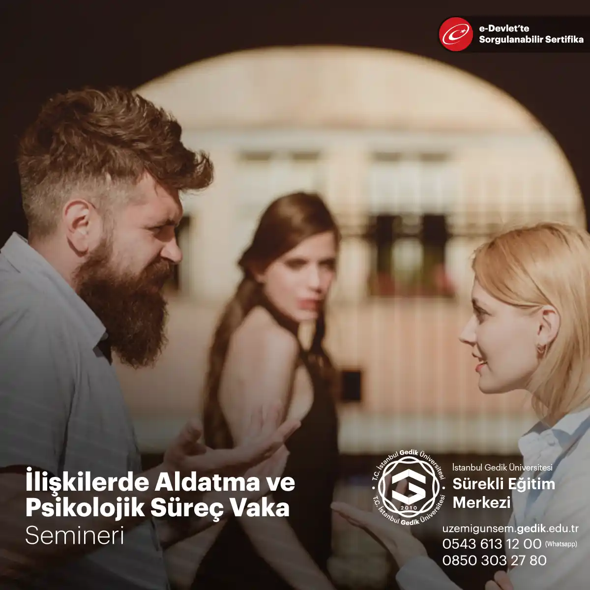 İlişkilerde Aldatma ve Psikolojik Süreç Vaka Çalışması Semineri