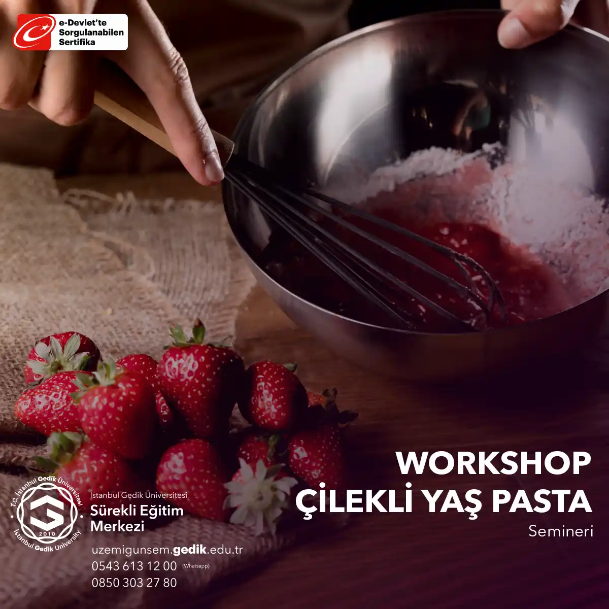 Workshop - Çilekli Yaş Pasta