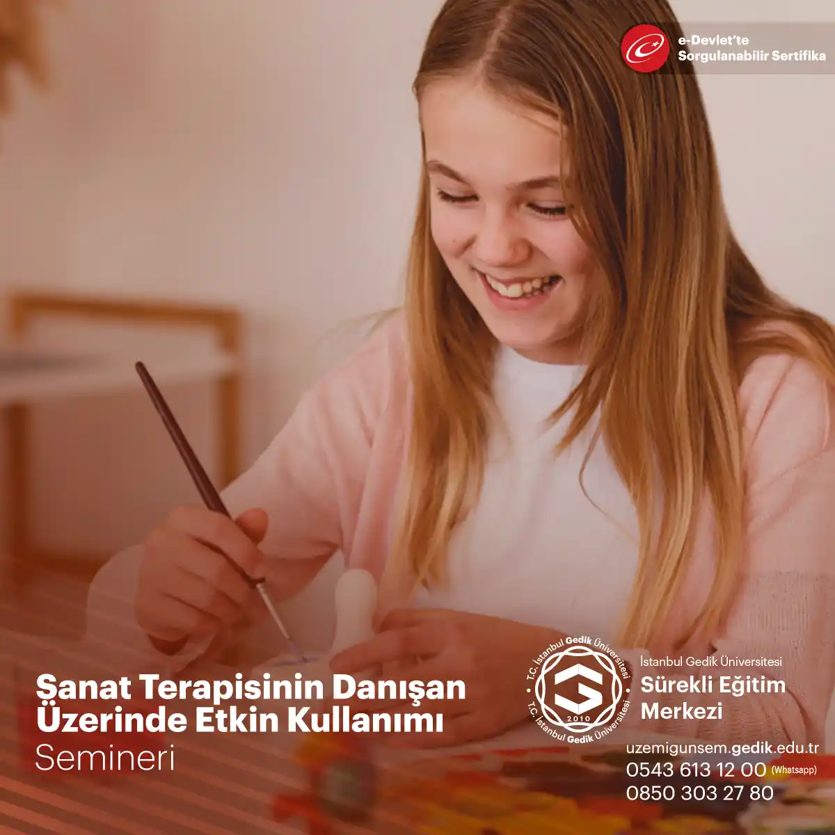 Sanat Terapisinin Danışan Üzerinde Etkin Kullanımı Semineri