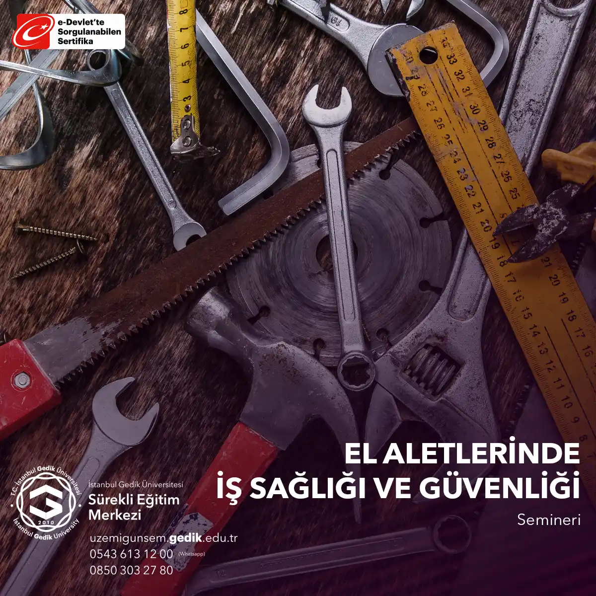 El Aletlerinde İş Sağlığı Ve Güvenliği Semineri