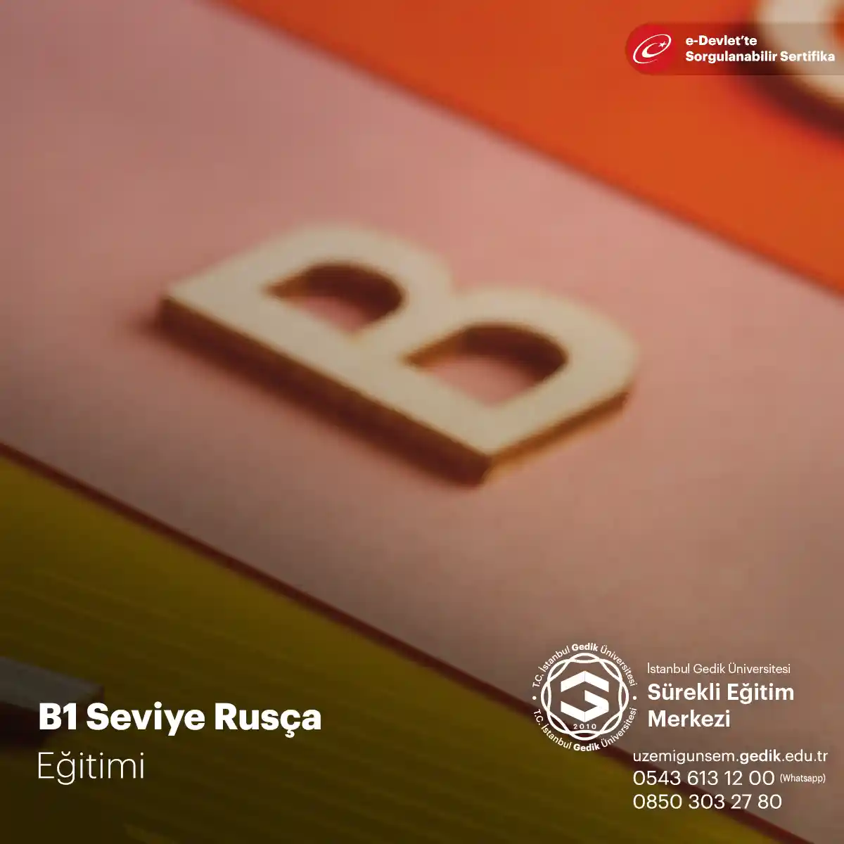 B1 Seviye Rusça Eğitimi