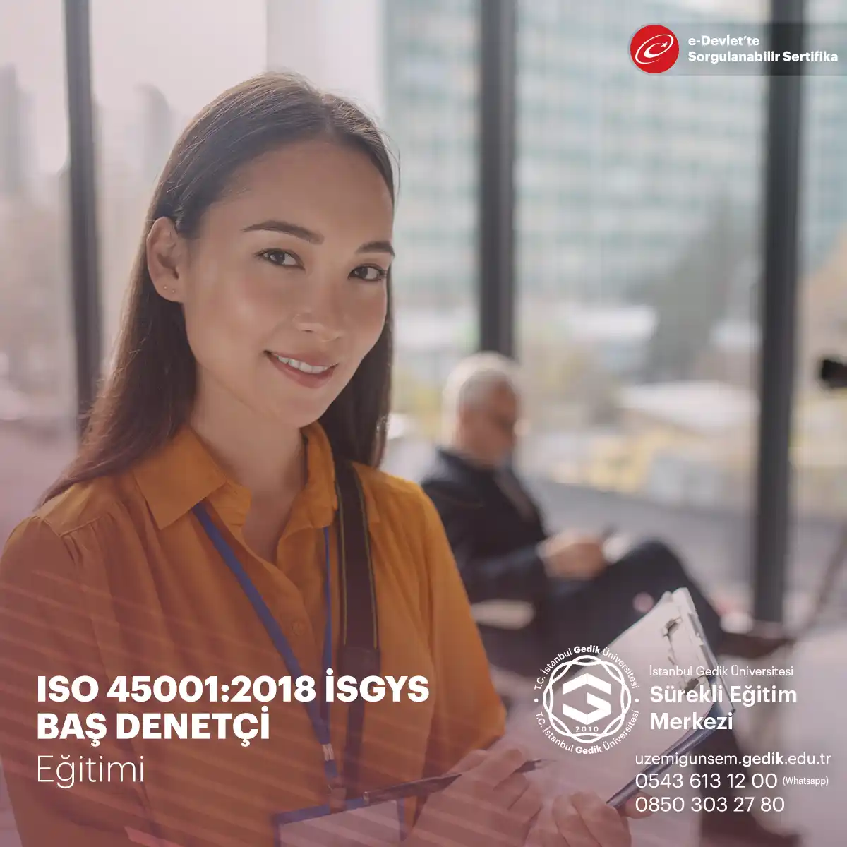 ISO 45001:2018 İSGYS BAŞ DENETÇİ EĞİTİMİ