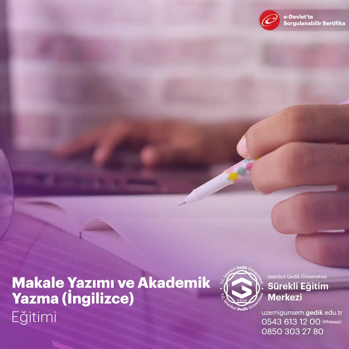 Makale Yazımı ve Akademik Yazma Eğitimi (İngilizce)
