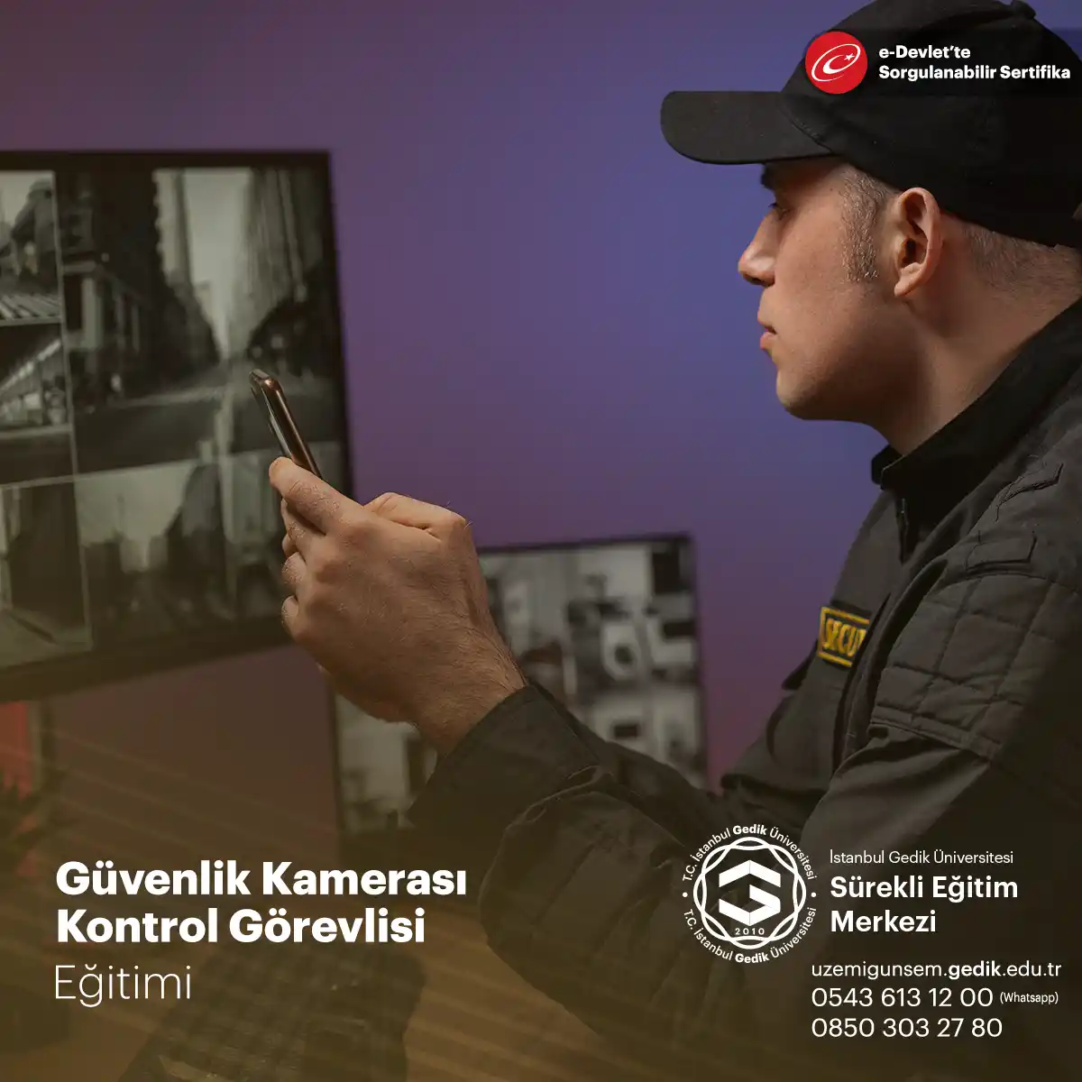 Güvenlik Kamerası Kontrol Görevlisi Eğitimi Sertifika Programı