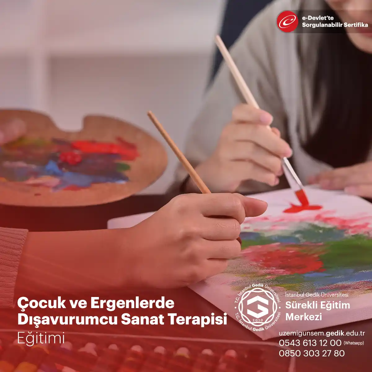 Çocuk ve Ergenlerde Dışavurumcu Sanat Terapisi Eğitimi - (CANLI)