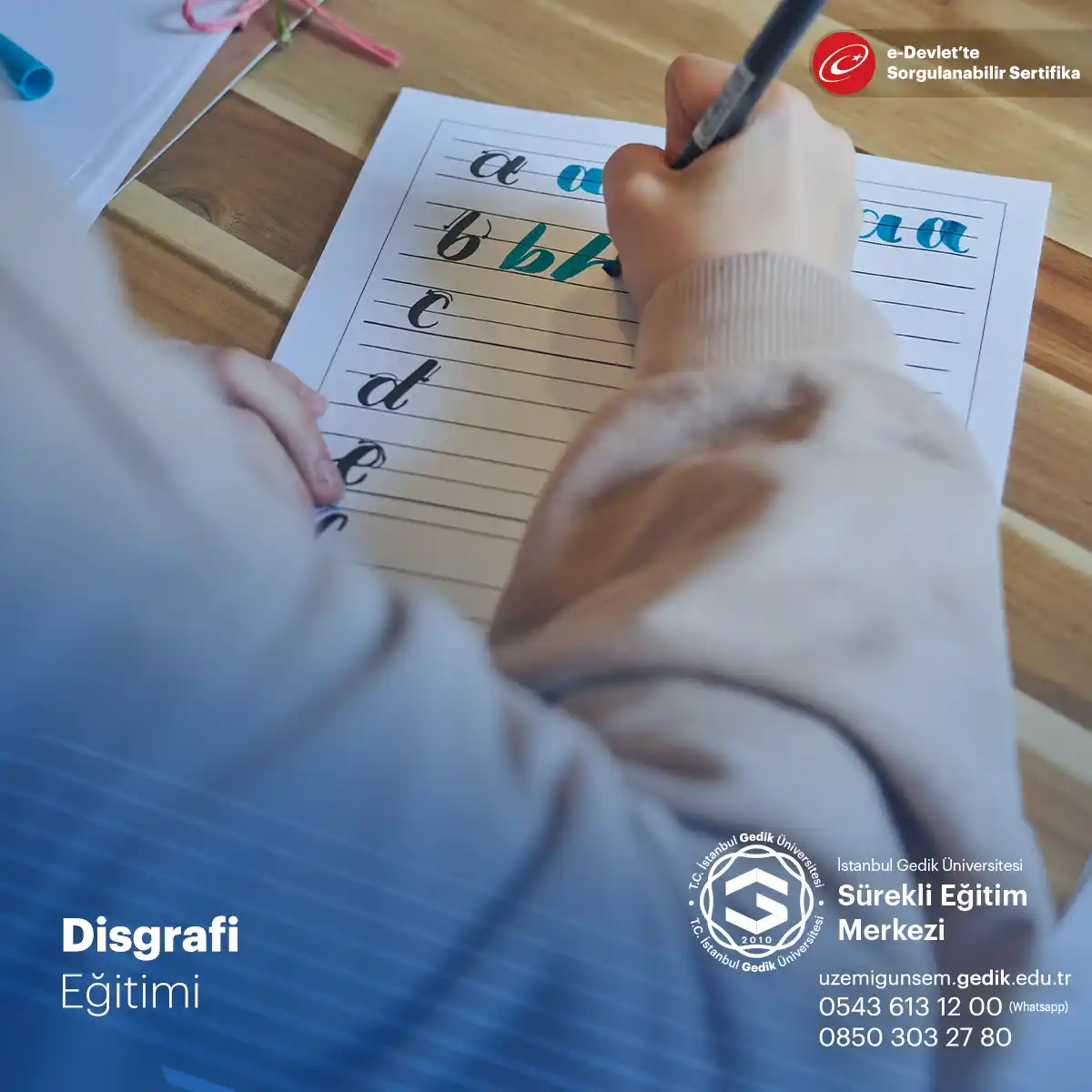 Disgrafi Eğitimi Sertifika Programı