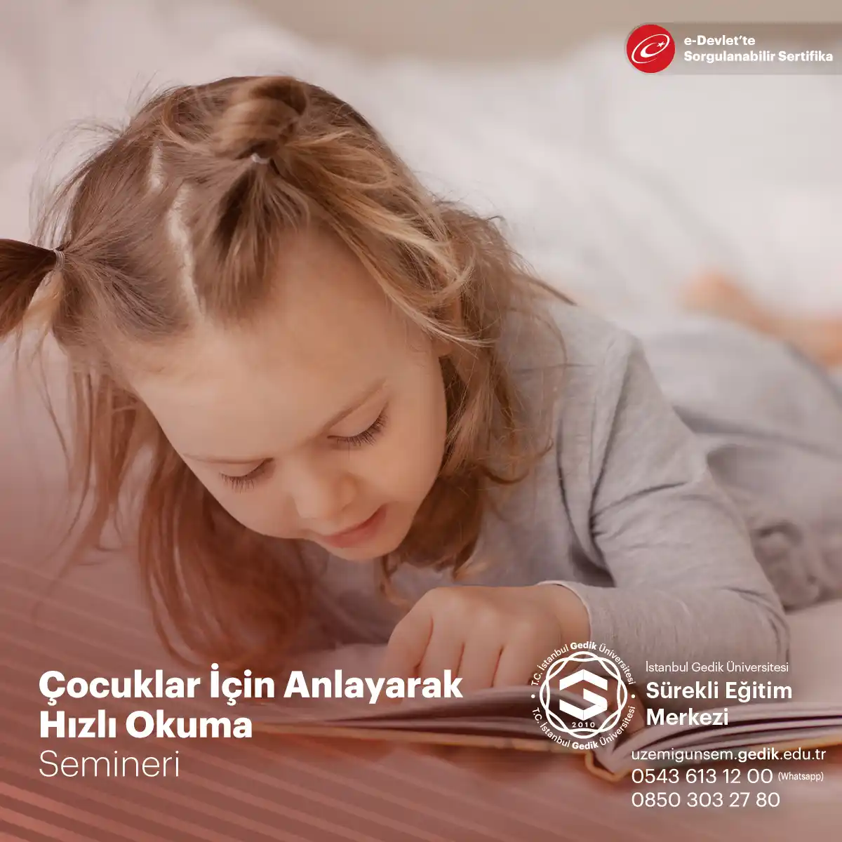 Çocuklar İçin Anlayarak Hızlı Okuma Semineri