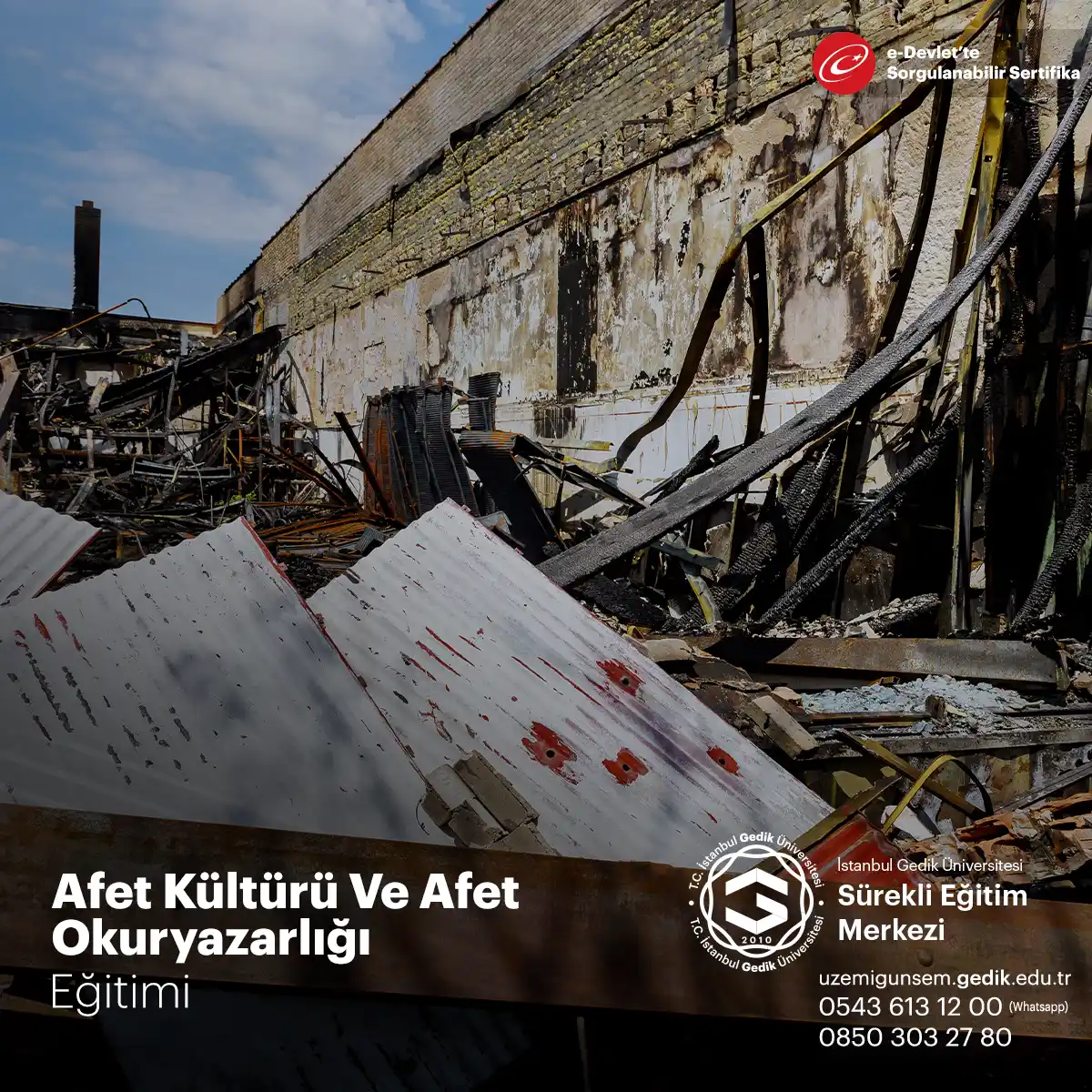 Afet Kültürü Ve Afet Okuryazarlığı Sertifikası