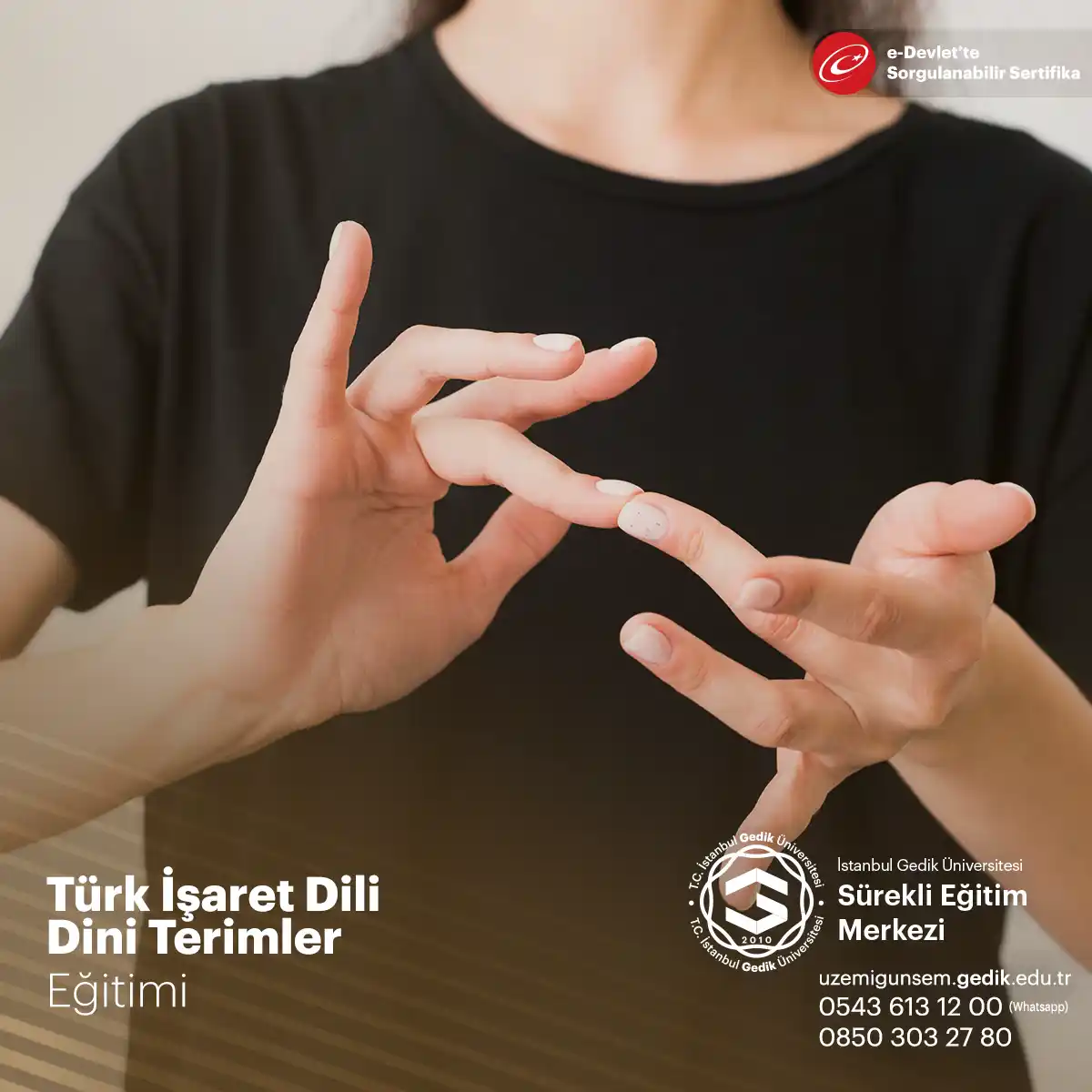 Türk İşaret Dili Dini Terimler Eğitimi Sertifika Programı